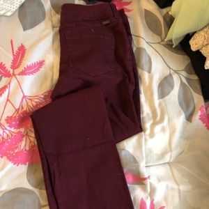 Maroon jeans